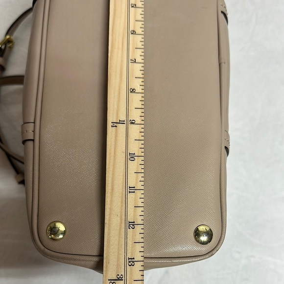 COACH Peyton Sand Beige Taupe Leather Cora Dome Satchel Handbag Purse - Picture 12 of 16